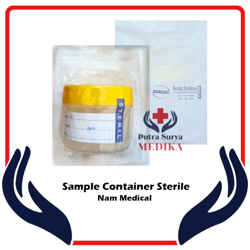 Pot Urine 60ml Sampel Dahak Urine Container 60cc Steril Nam Medical