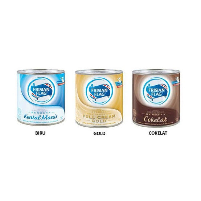 

FRISIAN FLAG SUSU BENDERA KENTAL MANIS KALENG/SUSU BENDERA COKLAT/GOLD