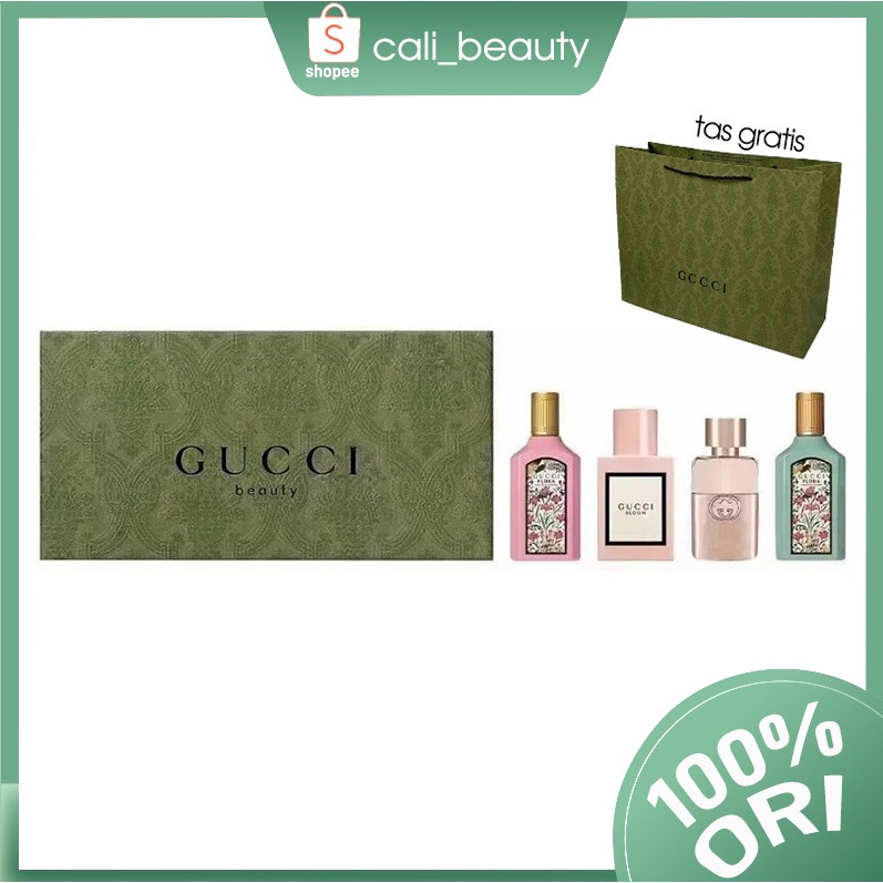 [Kotak Hadiah] GUCCI Mini Fragrance Gift Box Kado Parfum Gardenia Fragrance 5ml*4