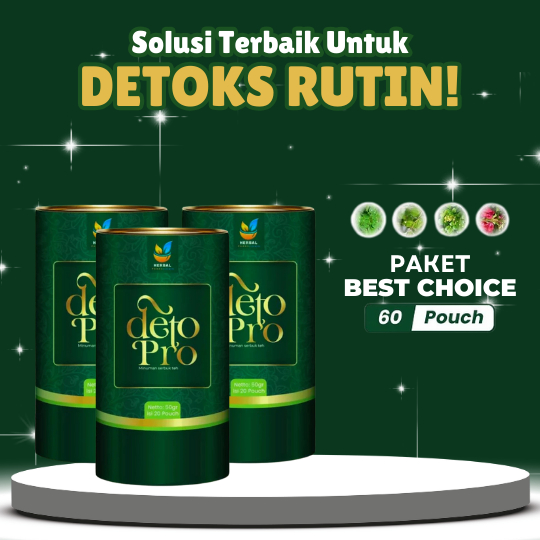 

Bundling 3 Kaleng DETO PRO Teh Herbal Alami - Bantu Menurunkan Berat Badan & Mengatasi Perut Buncit