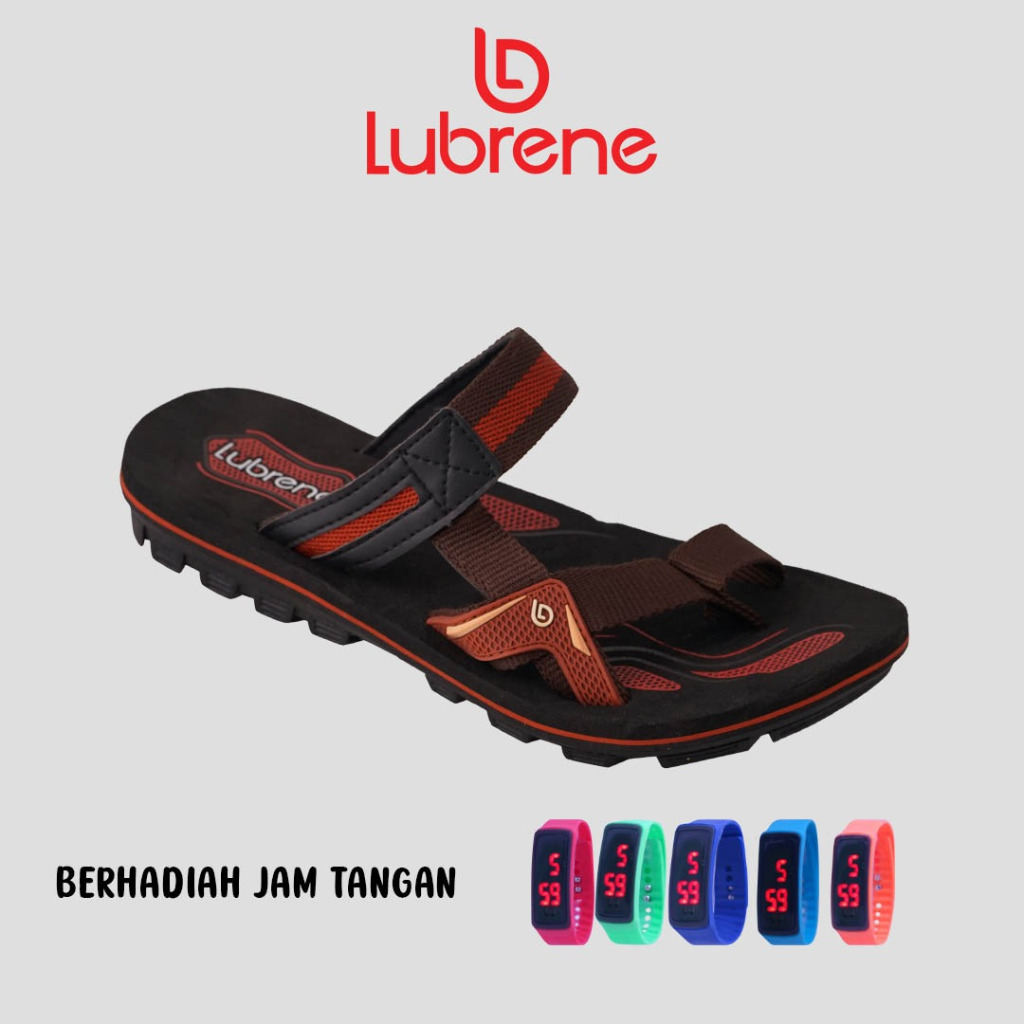 LUBRENE Sandal Jepit Jempol Anak - Gratis Jam Tangan