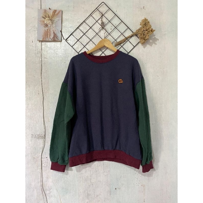 Sweater Crewneck WV Project Navy Blue