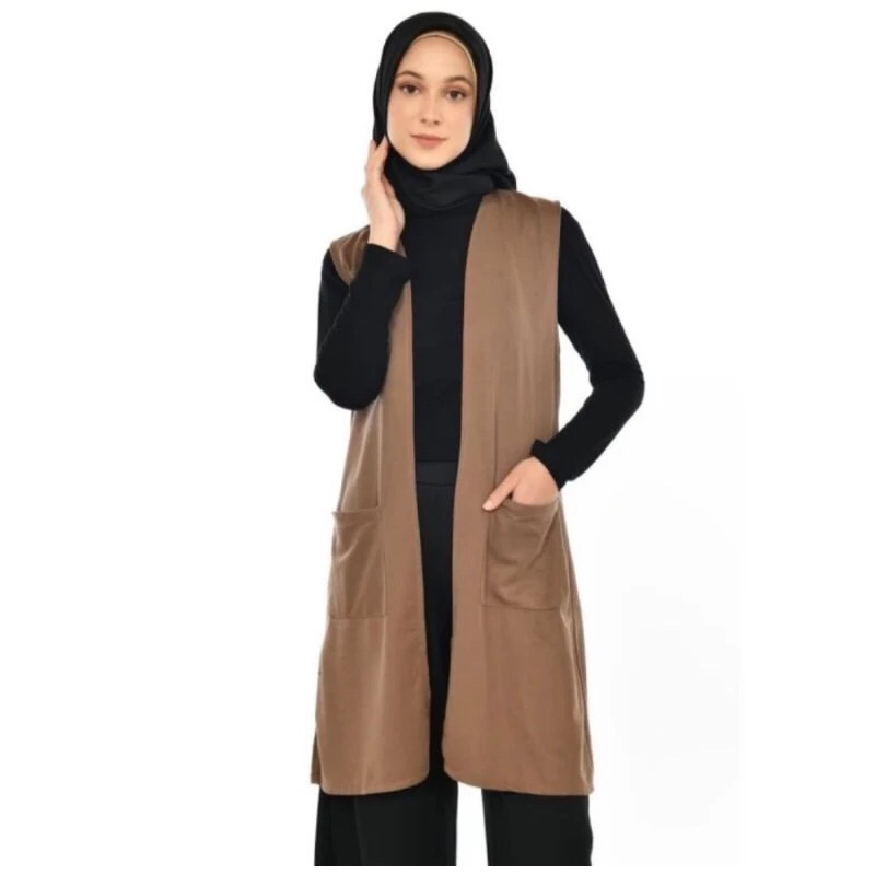 RANTI Cardigan | Outer Wanita kekinian Tanpa lengan