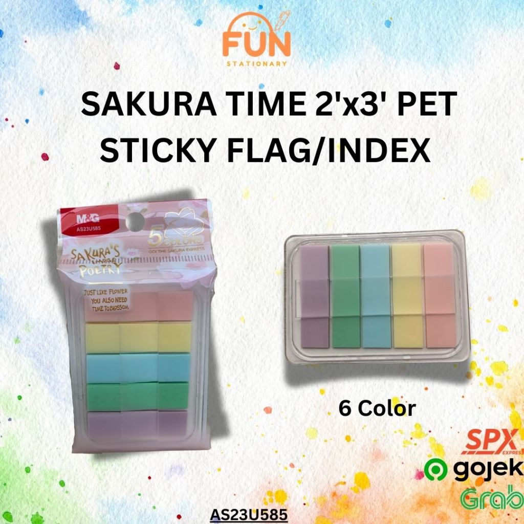 

SAKURA TIME 2"x3" PET STICKY FLAG/INDEX