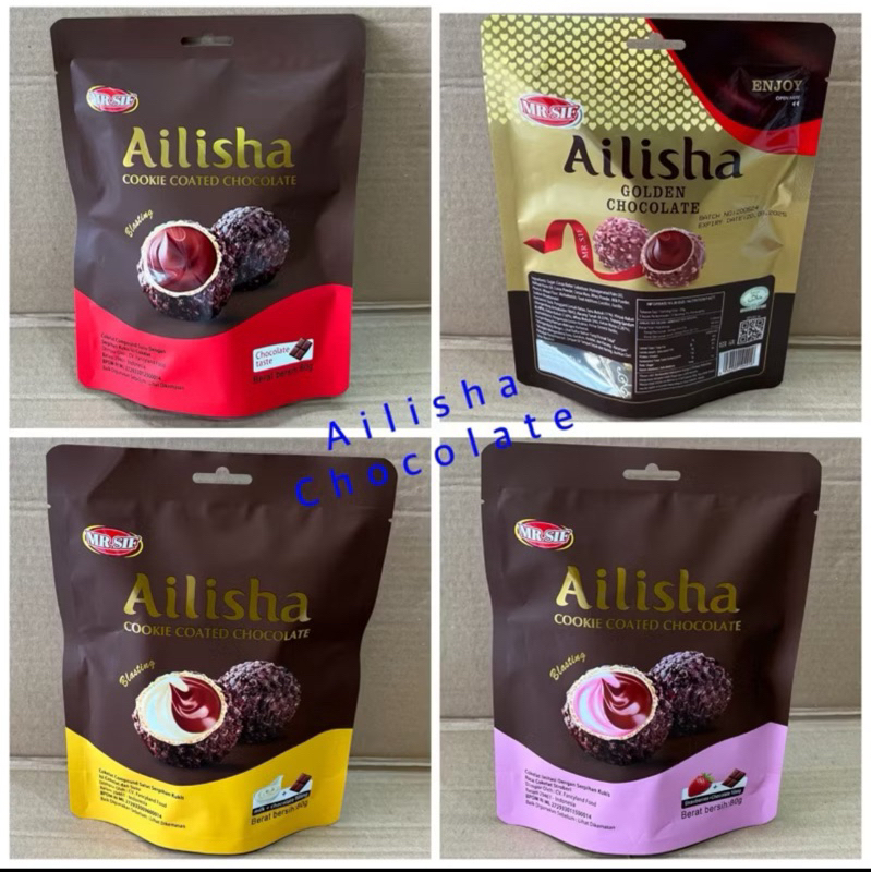 

SIF Ailisha Cookie Coated Chocolate 80Gram