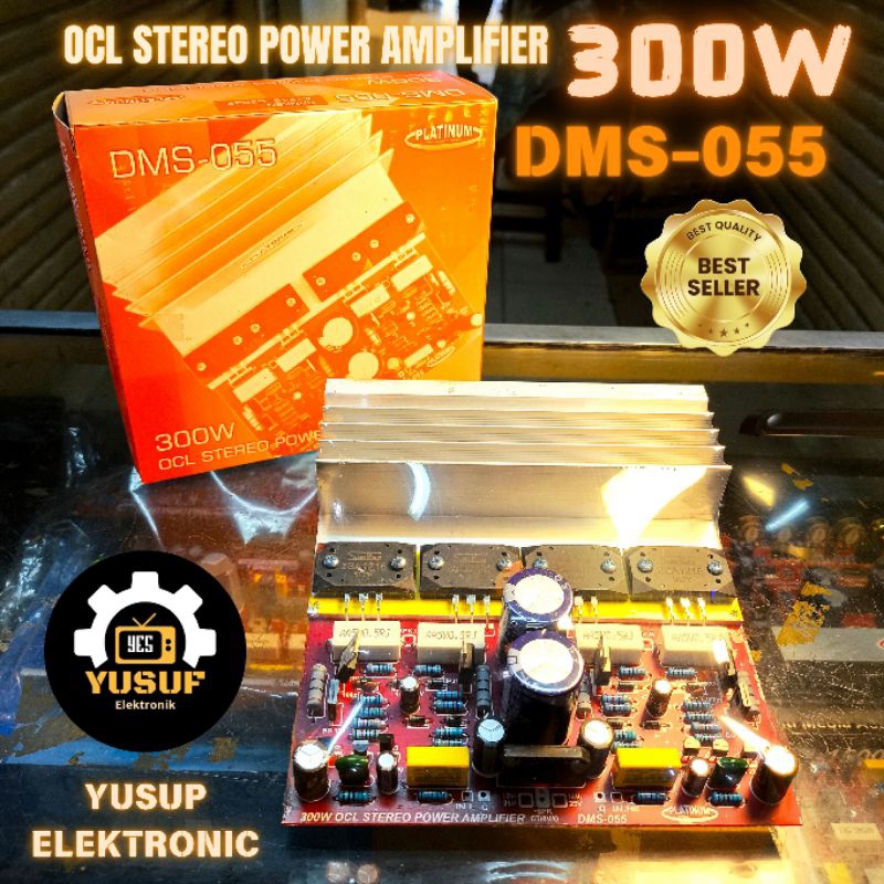 KIT POWER AMPLIFIER OCL STEREO 300WATT SANKEN A1216, C2922 DMS 055 PLATINUM POWER SUPPLY FOR