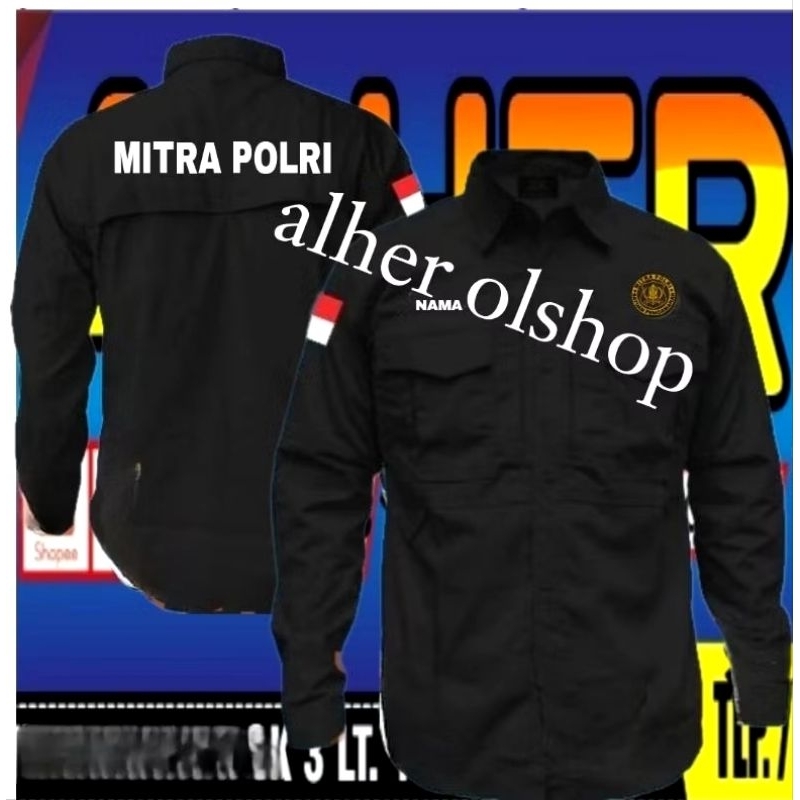 Kemeja tactical Mitra polri baju tactical Mitra polri seragam tactical Mitra polri kemeja Mitra polr