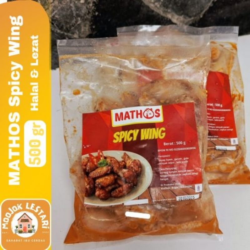 

MATHOS Spicy Wing 500gr Halal Lezat Berkualitas Sayap Ayam Berbumbu