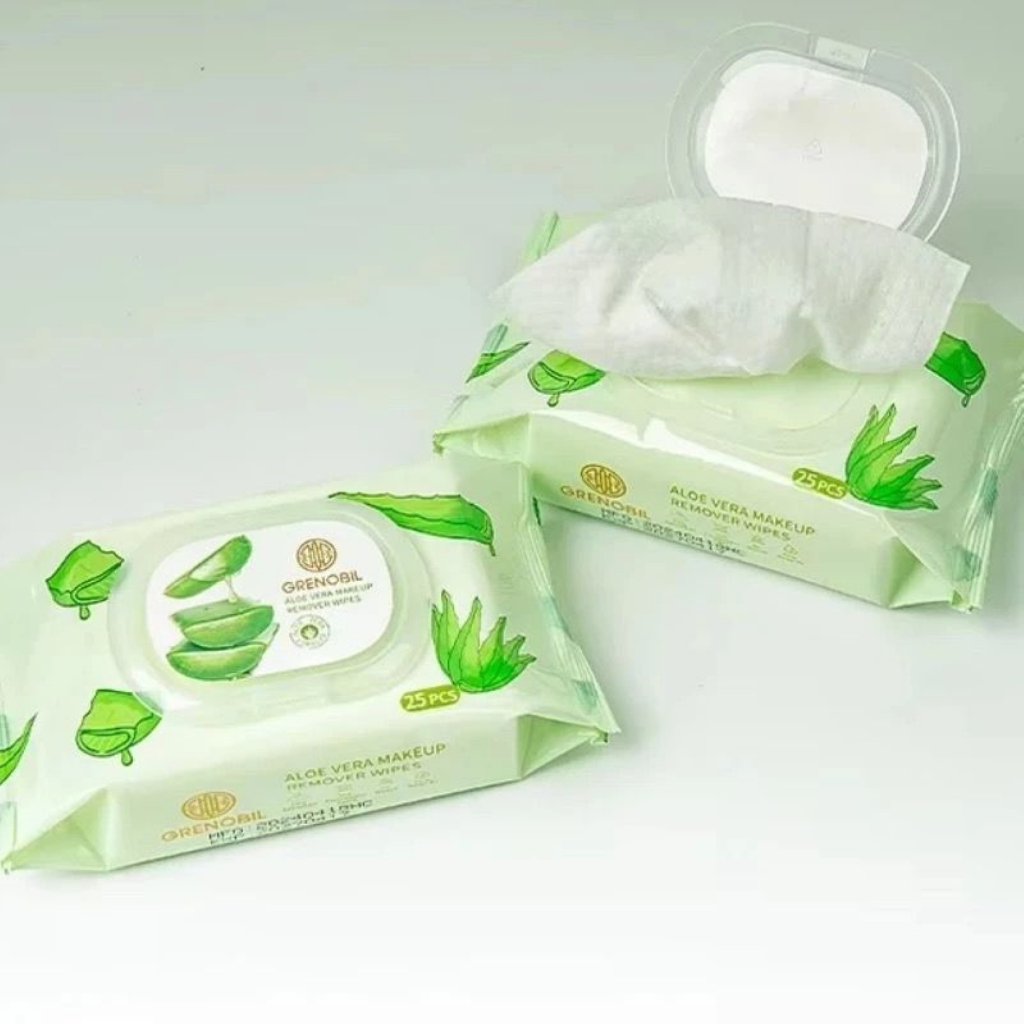 TISU BASAH PENGHAPUS MAKEUP / TISU WAJAH ESTRAK LIDAH BUAYA / ALOE VERA MAKEUP REMOVER WIPES / TISU 