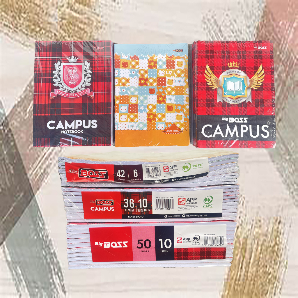 

Buku Tulis Besar BigBoss Campus Alat Tulis Sekolah Kantor 36 42 50 Lembar 1 Pack Paper Stationery