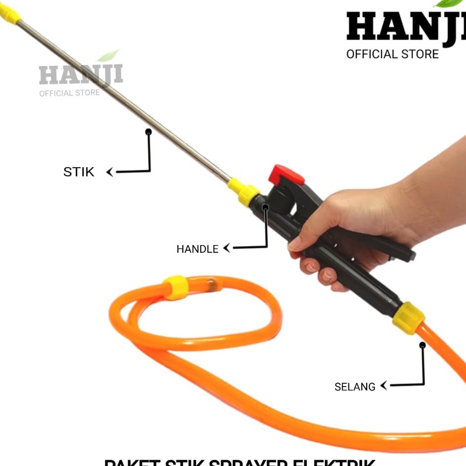 Kualitas Heboh  PAKET stik sprayer elektrik handle sprayer elektrik selang sprayer elektrik
