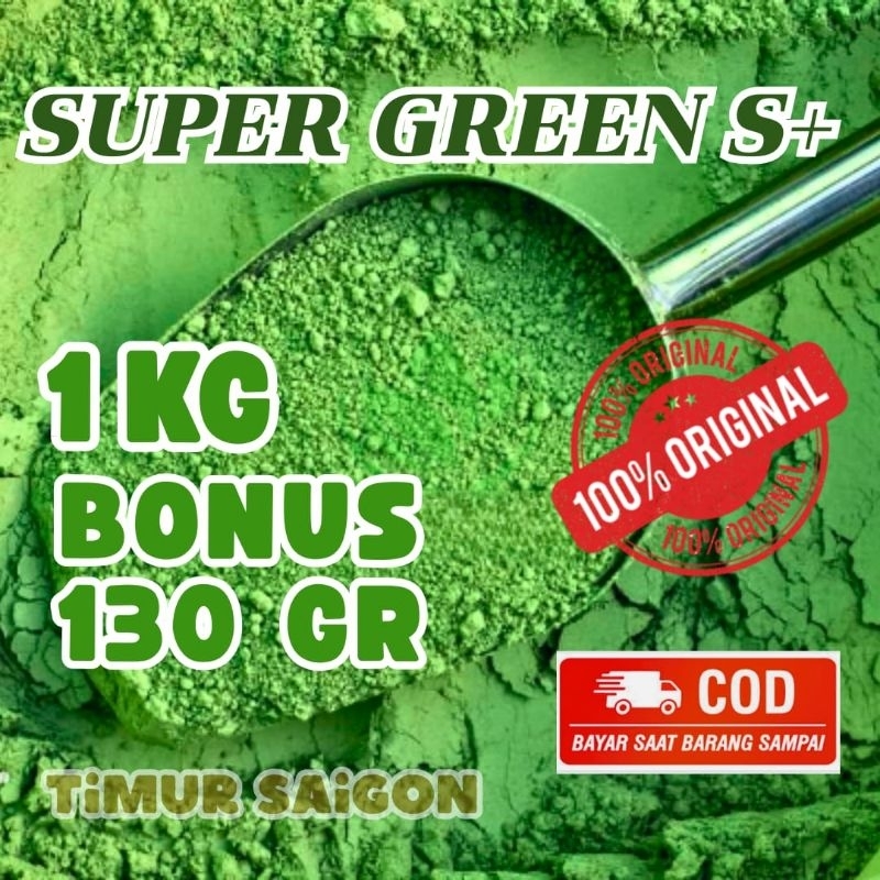 

[Original] gratis 130 GRAM bubuk sgreen S+ A+ herbal kalimantan