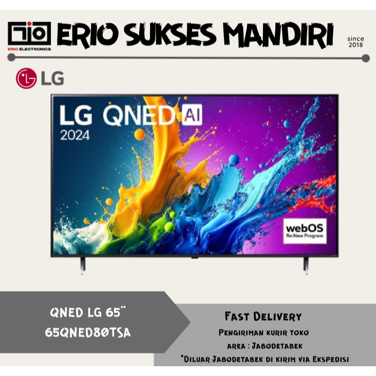 LG 65QNED80 65QNED80TSA 4K UHD QNED Smart TV 65 INCH // LG QNED