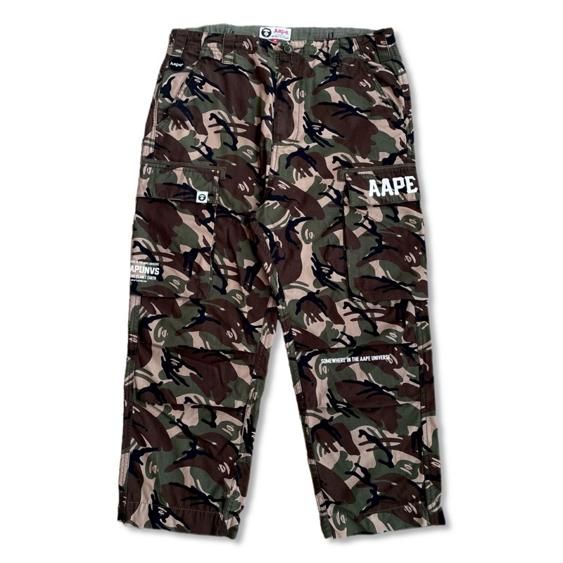 BAPE CARGO PANTS ORIGINAL PRELOVED - CELANA CARGO BAPE - AAPE CAMO - BAPE BAGGY PANTS - BAPESTA JEAN