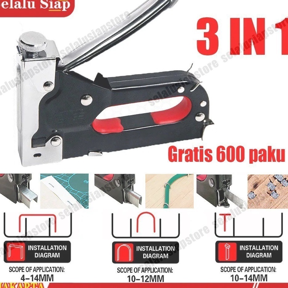 

Paket Diskon Gratis 6 paku 3 In 1 Pistol Kuku Pistol Stapler Konstruksi Konstruksi Furnitur DIY Pelapis Pelapis Pistol Stapler Multifungsi Pistol Stapler Dekorasi Rumah Alat Pertukangan