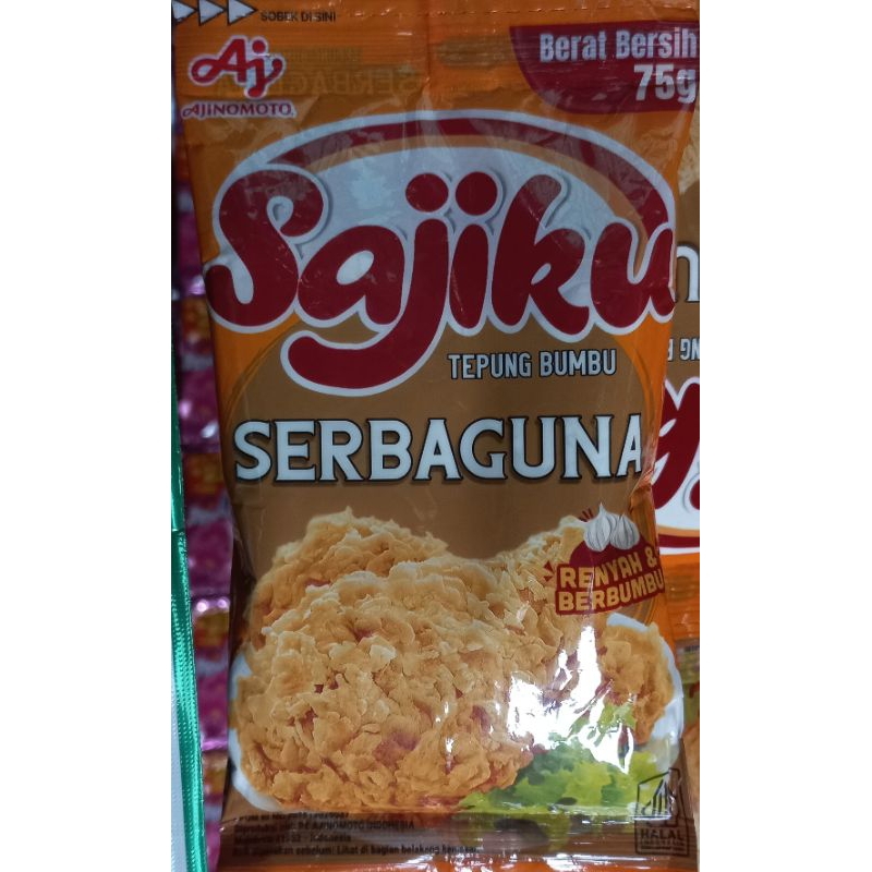 

Bumbu Sajiku Serbaguna 1 Renceng Isi 10 Bungkus @75g