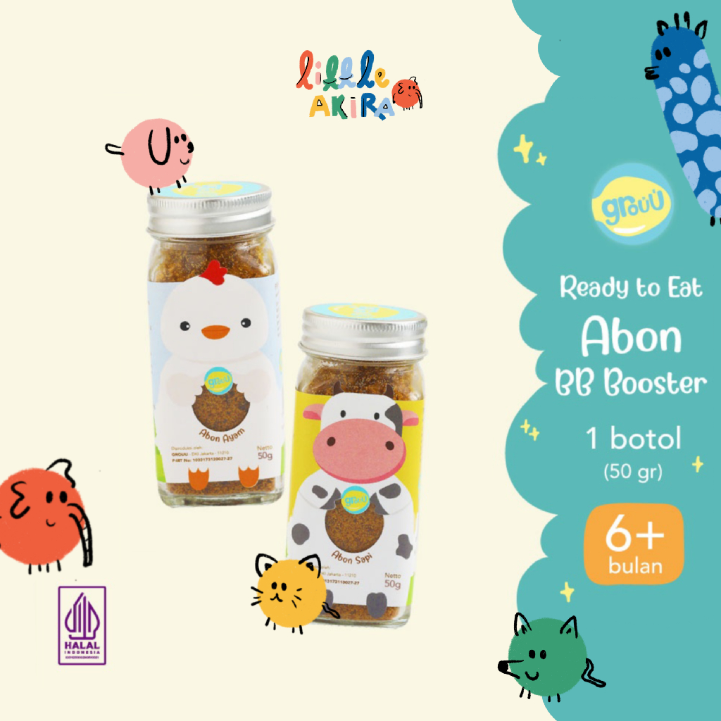 

Grouu - Abon Mpasi & Anak (Abon Ayam, Abon Sapi) - BB Booster - NO MSG