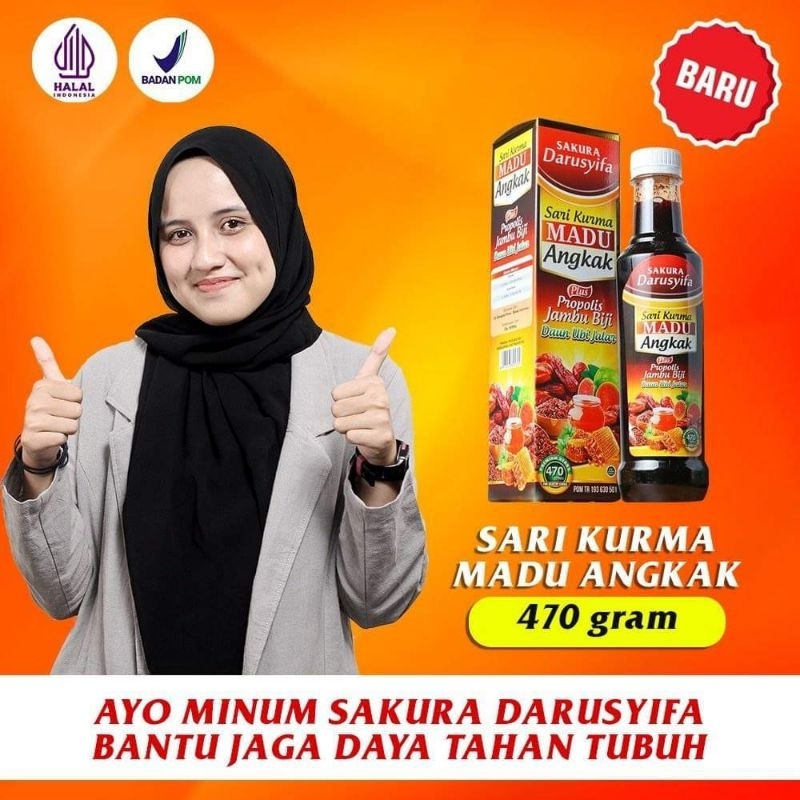 

SAKURA Sari Kurma Madu Angkak DARUSYIFA Propolis Jambu Biji Plus Daun Ubi jalar