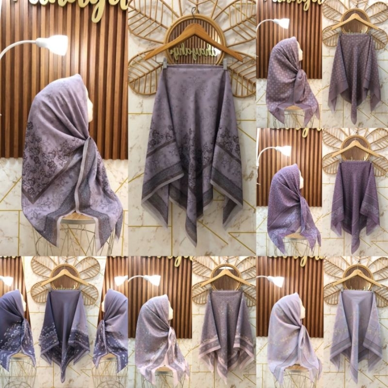 ( SERIES LAVENDER,UNGU,LILAC ) SEGI EMPAT VOAL MOTIF PREMIUM WARNA UNGU,LAVENDER,LILAC | SEGI EMPAT 