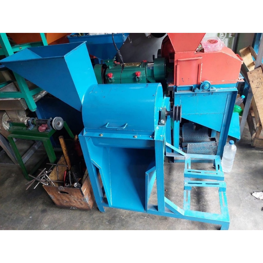 MESIN PENCACAH KOMPOS RUMPUT PELEPAH SAWIT APPO COMPLETE MESIN YANMAR TF 65 R-DI