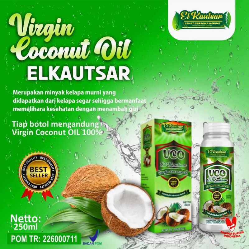 

KAUTSAR VCO Virgin Coconut Oil Minyak Kelapa 250ml Elkautsar