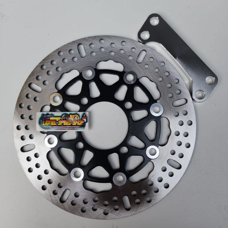 Piringan cakram disc 220mm plus breket mio smile mio soul karbu lama