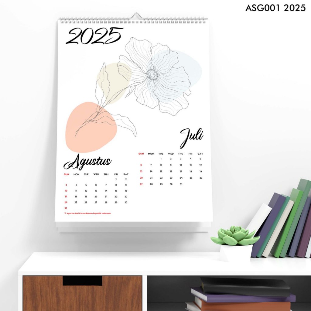 

Kalender Dinding Tahun 2025 Kalender A3 Flower Aesthetic Murah Kekinian 2025