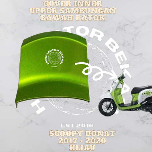 grts ongkir - inner upper cover tail sambungan legshield scoopy k93 2017 2018 2019 warna hijau merk 