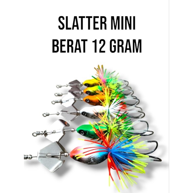 SLATTER MINI 12 GRAM| UMPAN CASTING IKAN GABUS DAN TOMAN