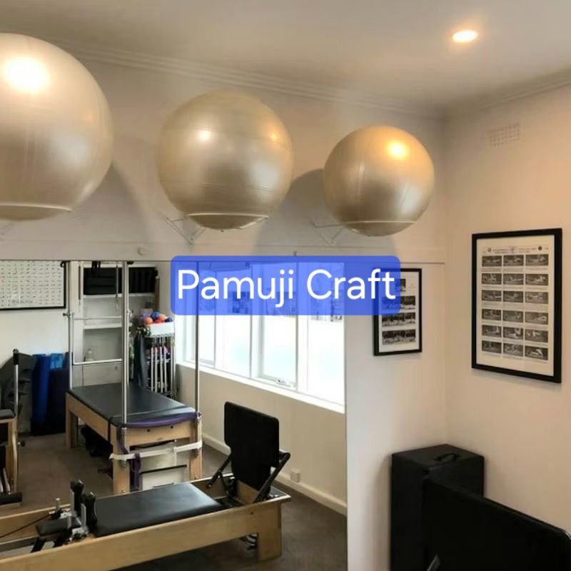 Dee Rak bola yoga rak penyimpanan olahraga yoga rak yoga mat rak bola yoga rak bola susun tempel rak