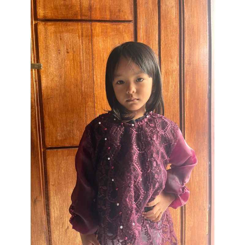Arumi Kids Tunik Anak Outer Brukat Anak Kondangan Zize Brukat Anak