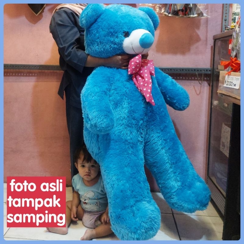 Boneka Teddy Bear Giant Jumbo 125Cm Mainan Anak Super Lucu