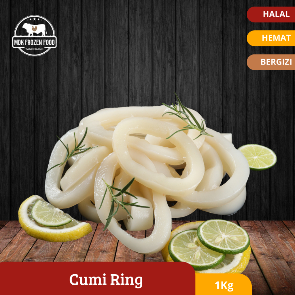 

Cumi Ring Cincin Beku | Squid Calamari Ring Frozen 1Kg
