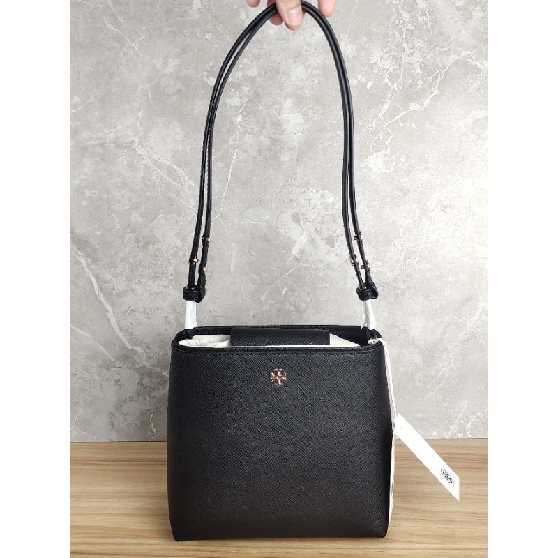 TB EMERSON SMALL BUCKET BAG BLACK