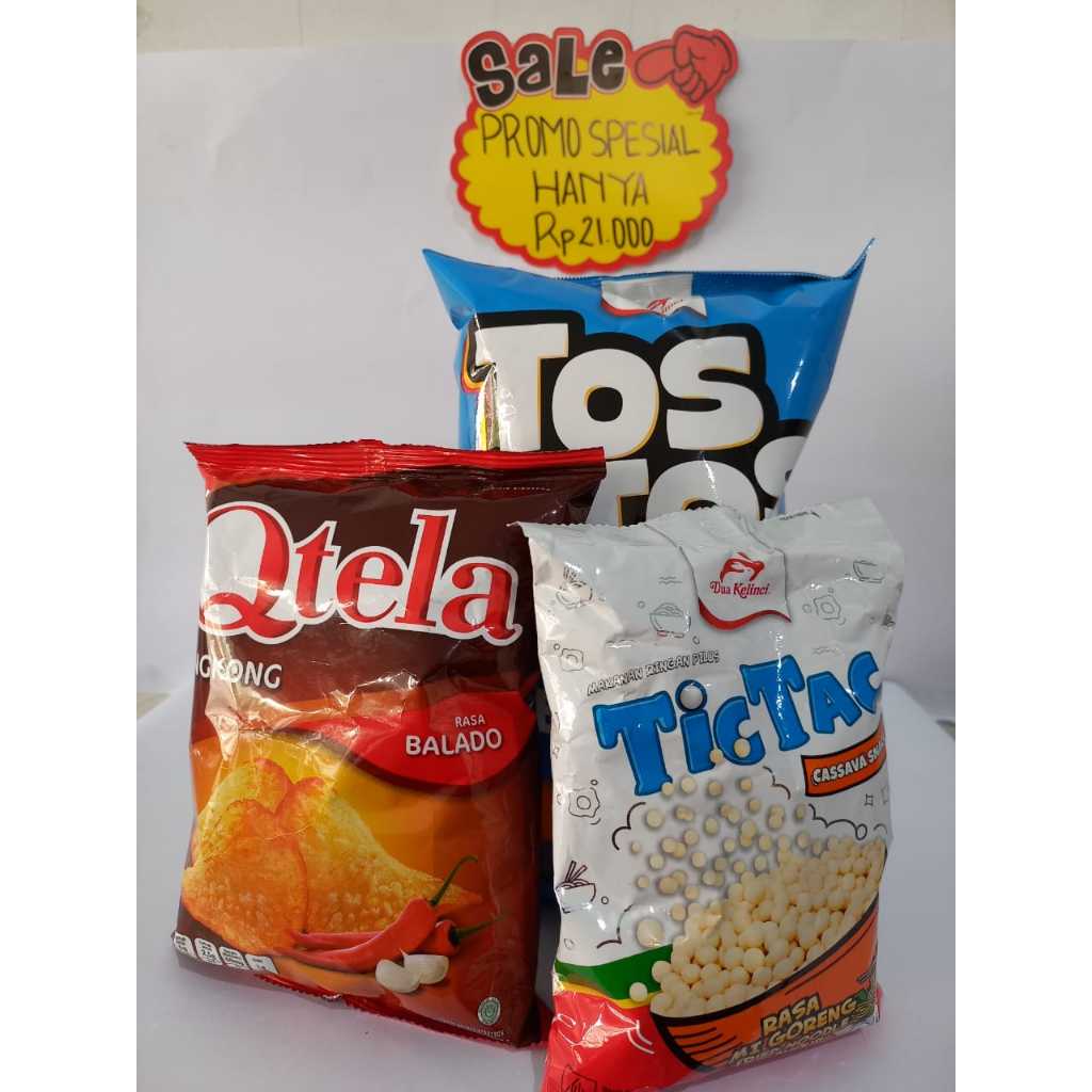 

PROMO SPESIAL (Tos Tos Tortilla Chips, Tic Tac, Qtela)