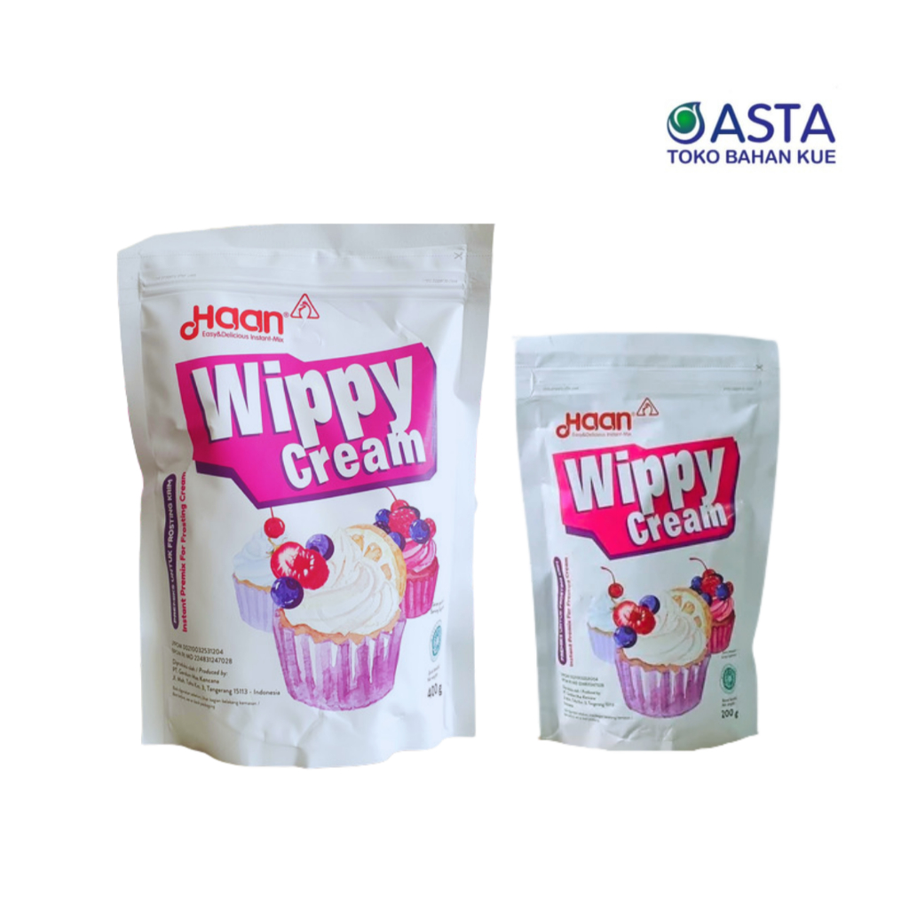 

Haan Wippy Cream 200 Gr & 400 Gr (Pouch)