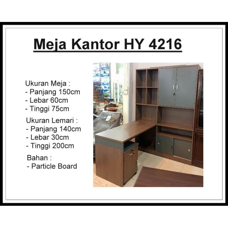 meja kantor/meja kerja/rak buku/kantor