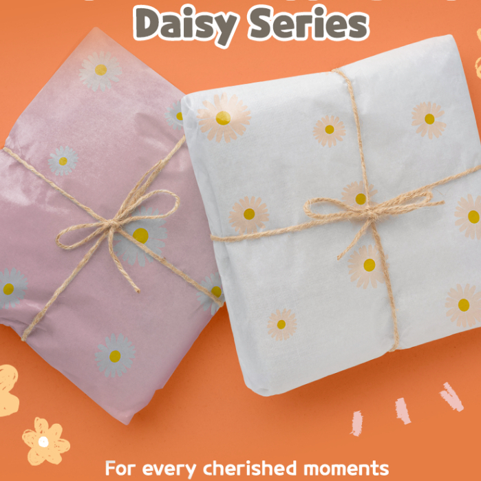 

TOKO ANQA - Kertas Kado Import KL MINI DAISY 58 X 58