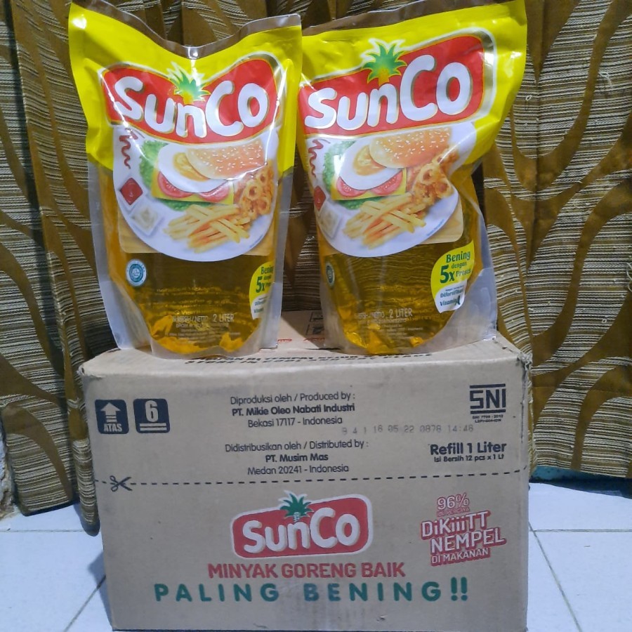 

1 Dus Sunco Refill Minyak Goreng Pouch 2 Liter