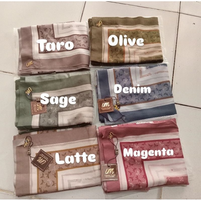 HIJAB SEGIEMPAT UMAMA SCARVES MOTIF