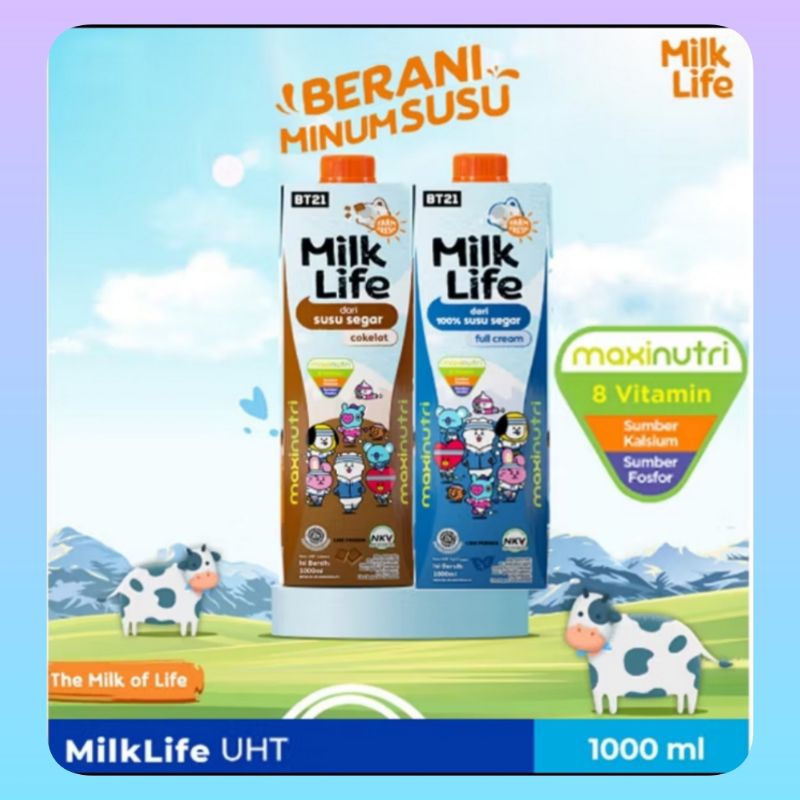 

MilkLife Susu Cokelat Full Cream Coklat 1L Milk Life 1000 ml