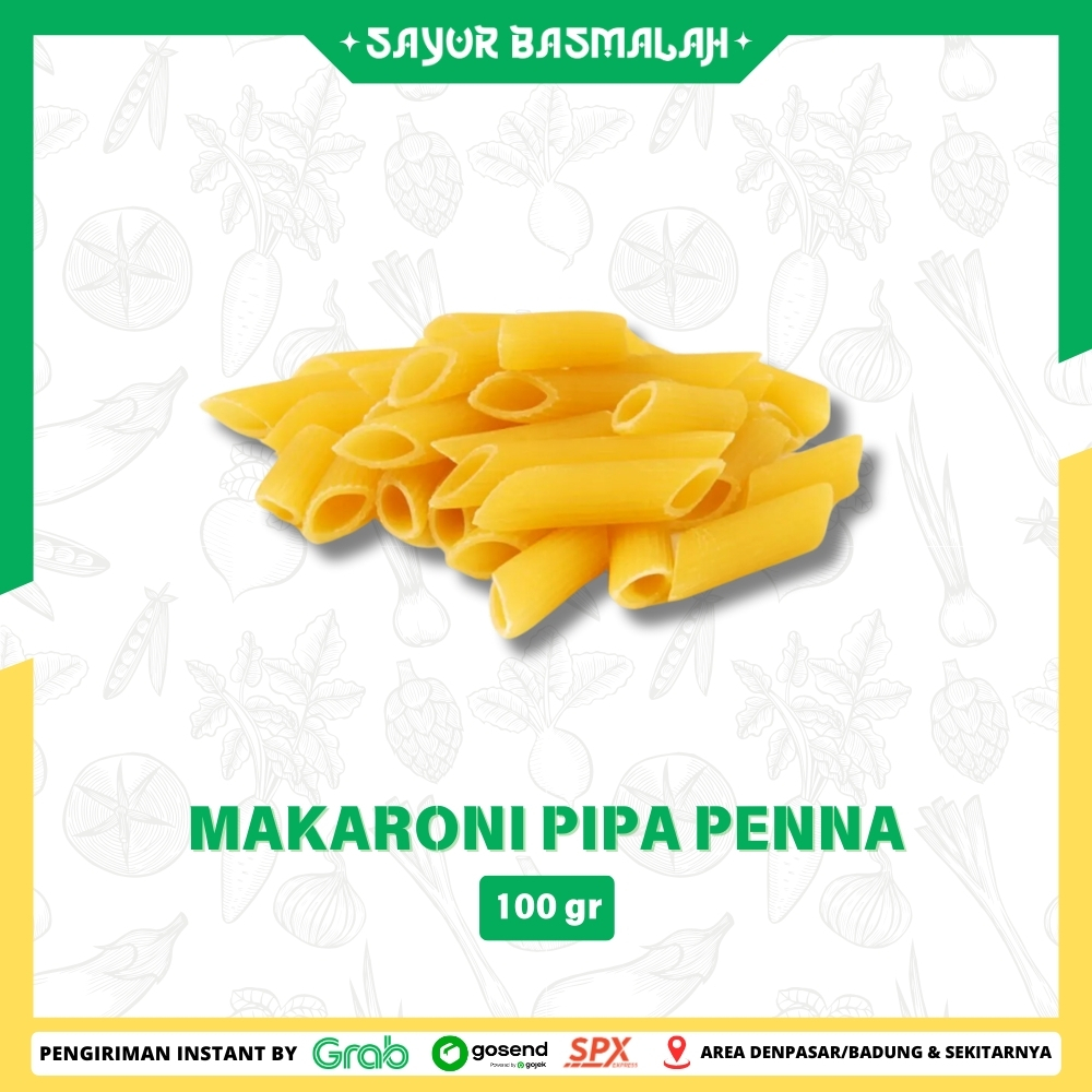 

Makaroni Pipa Penna 100gr - Sayur Basmalah