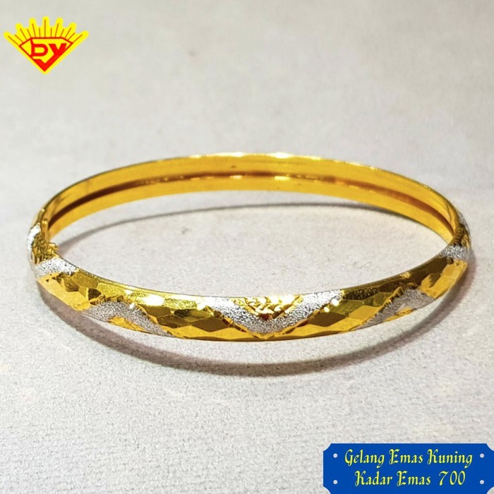 Gelang Emas Kaku Kadar Emas 700