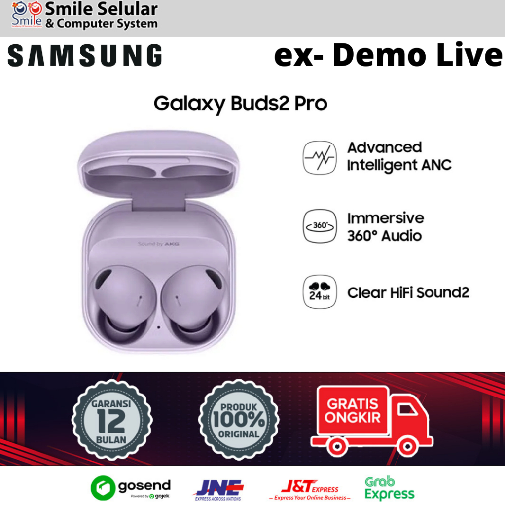 Samsung Galaxy Buds 2 Pro Purple [ex- Demo Live] – Bergaransi