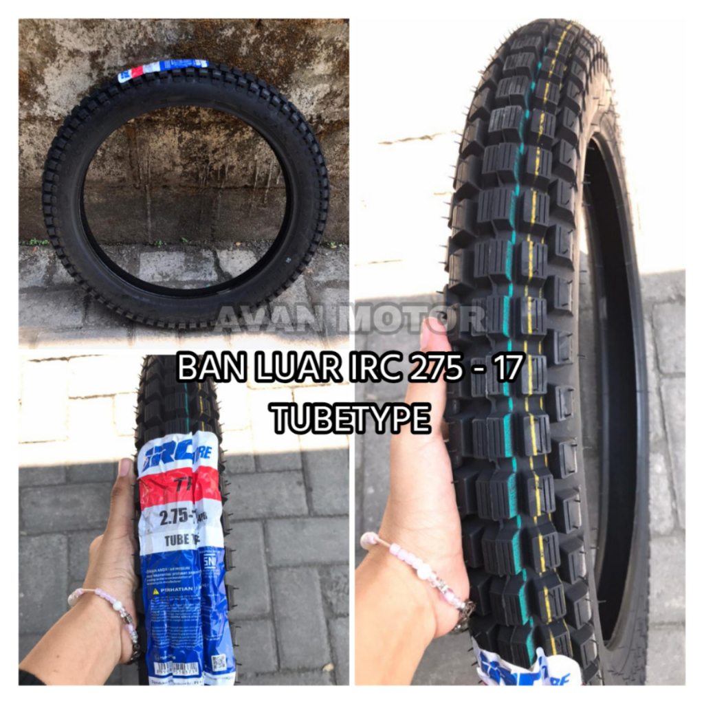 IRC - Ban Luar TR Trail 275-17 Tubetype // Ban Luar Irc Tr Trail 250-17 275-17 300-17
