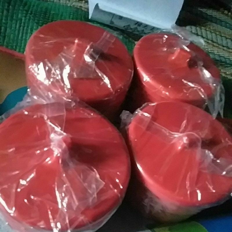 tutup gelas plastik bening tebal 1lusin,