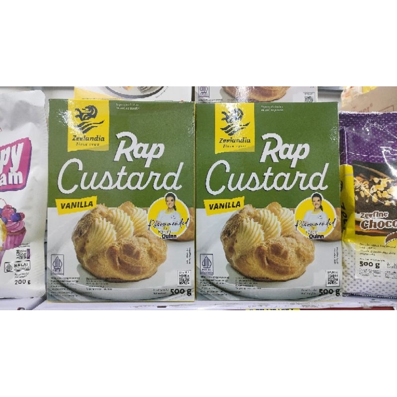 

Zeelandia rap custard vanila dan coklat 500gr exp 17 juli 25