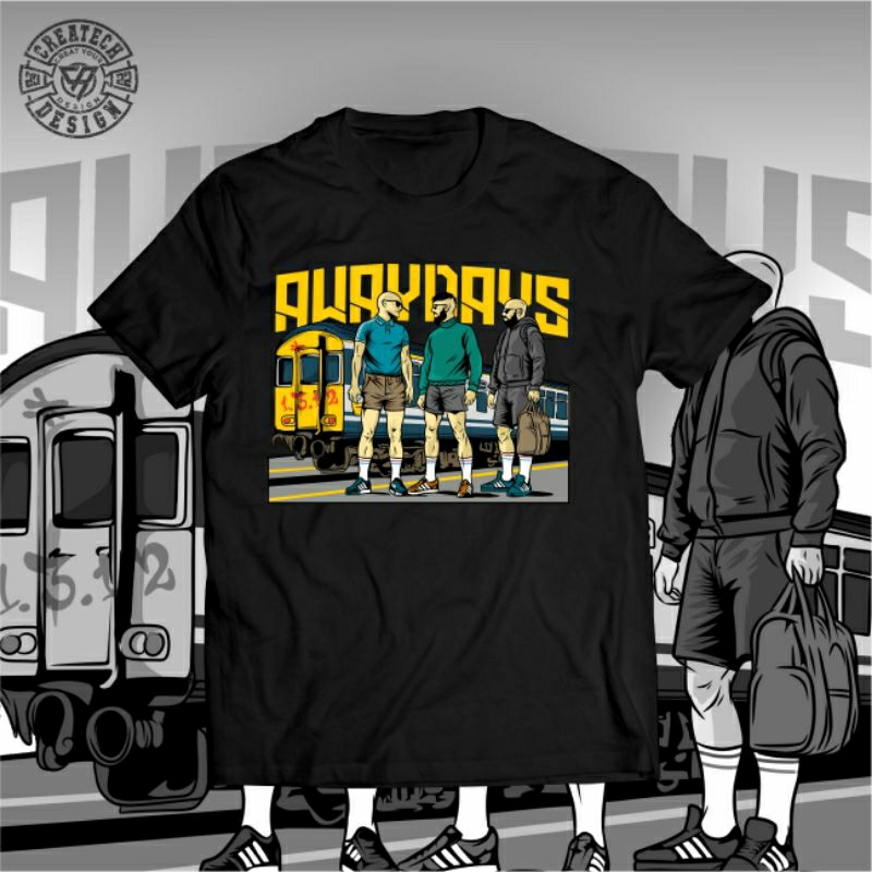 Kaos Tshirt Bola Awaydays - kaos bola atasan pria wanita awaydays football casual cotton combad