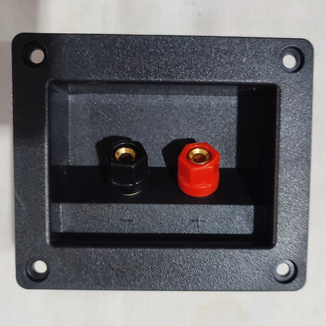 TERMINAL BOX SPEAKER BIDING MERAH DAN HITAM / Terminal Speaker Biasa Gold Black