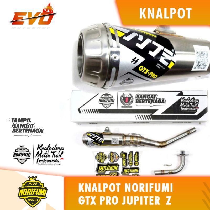 knalpot norifumi Jupiter z GTX pro stainlese